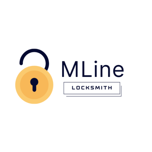 mline locksmith logo black