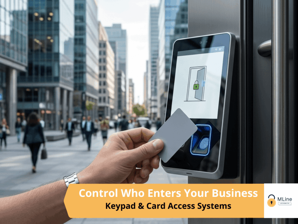 keypad and card access system installation